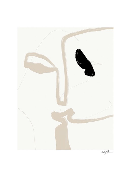 THE POSTER CLUB Kiss, Anna Johansson print