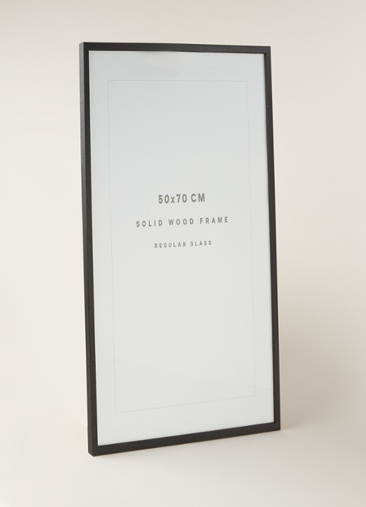 THE POSTER CLUB Oak fotolijst 50 x 70 cm - voorkant 2 zwart