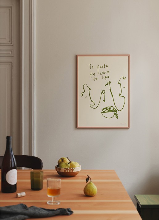 THE POSTER CLUB To Life, Ruby Hughes print - voorkant 2 groen