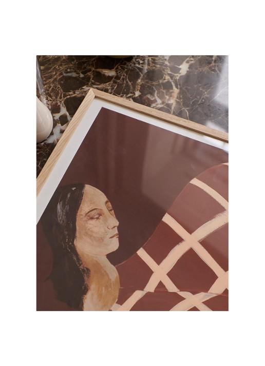 THE POSTER CLUB Waiting At Art Et Metiers, Sofia Lind print - detail 3 zwart