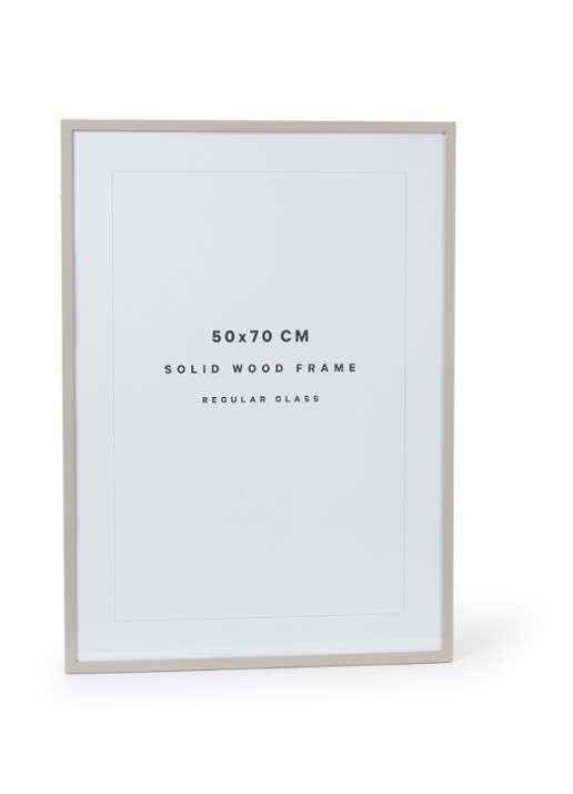 THE POSTER CLUB Wood fotolijst 30 x 40 cm - voorkant beige