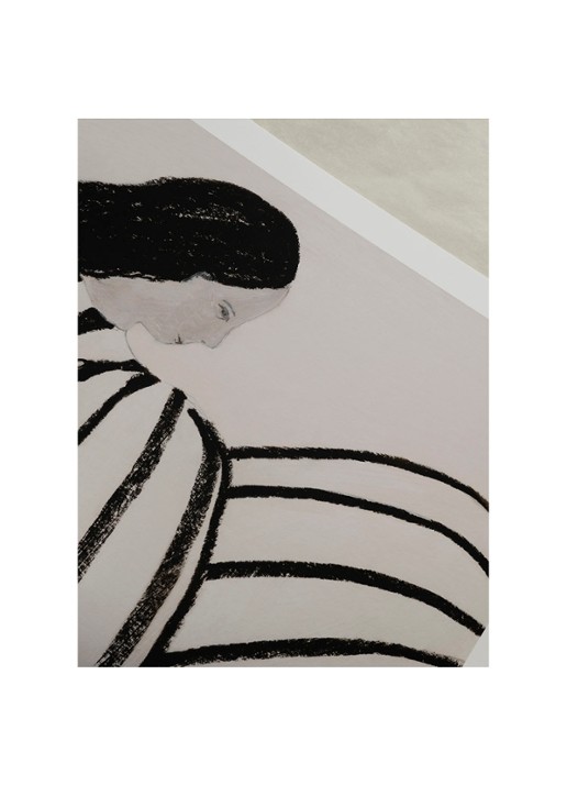 THE POSTER CLUB You, Sofia Lind print 50 x 70 cm - detail zwart