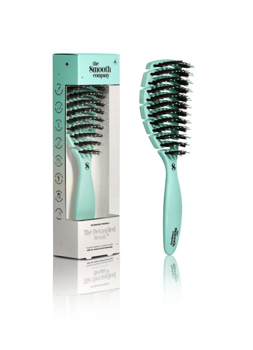 The Smooth Company The Detangled™ Brush - haarborstel - voorkant 2 donkerblauw