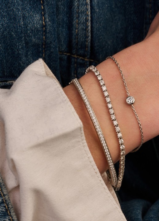 TI SENTO - Milano Armband 23092ZI - voorkant 5 zilver