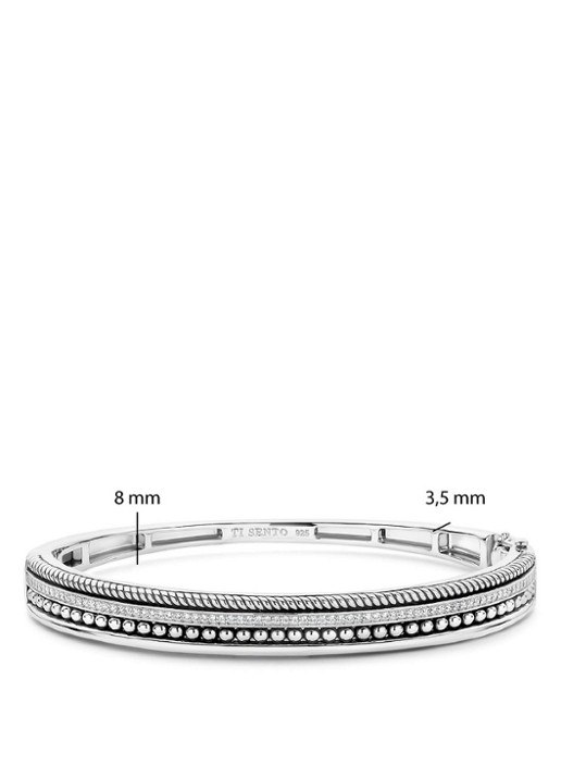 TI SENTO - Milano Armband 23093ZI - detail 5 zilver