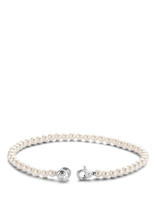 TI SENTO - Milano Armband met kleursteen 2908PW - detail parelmoer