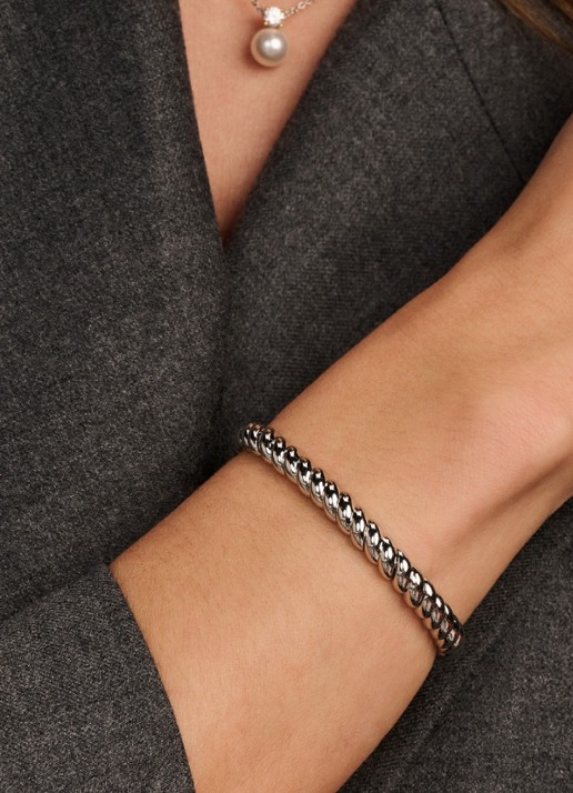 TI SENTO - Milano Bangle 23095SI - voorkant 5 zilver