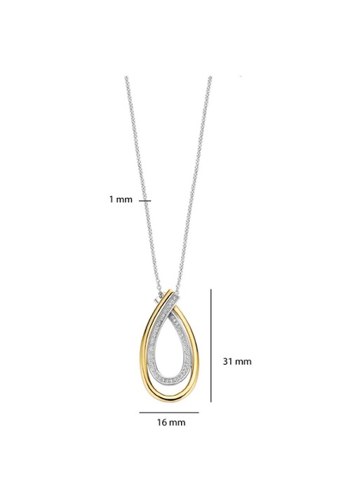 TI SENTO - Milano Ketting 34121ZY - detail 3 goud