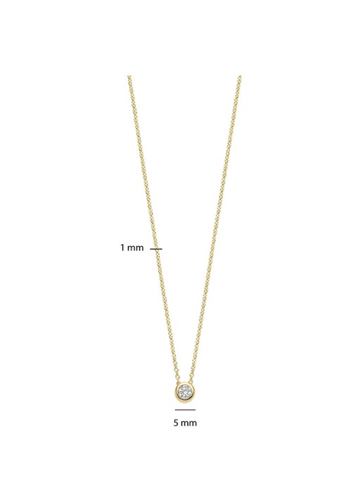 TI SENTO - Milano Ketting 34124ZY - detail 5 goud