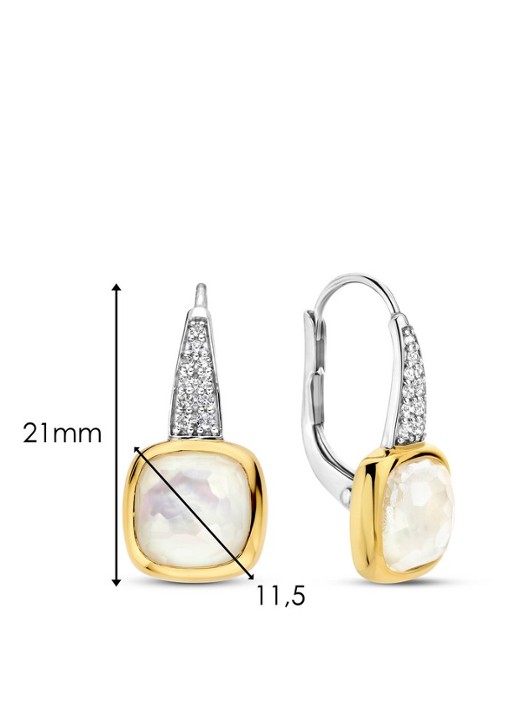 TI SENTO - Milano Oorhangers van zilver 7969MW - detail 2 zilver