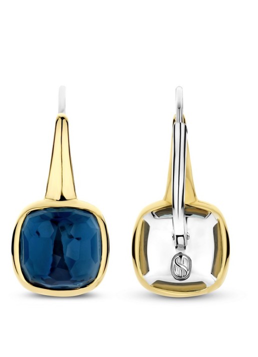 TI SENTO - Milano Oorhangers verguld 7989DB - detail 3 blauw