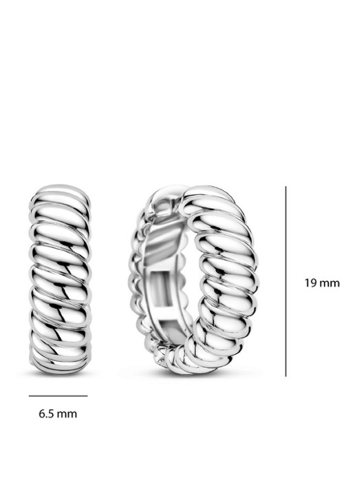 TI SENTO - Milano Oorringen 78066SI - detail 3 zilver
