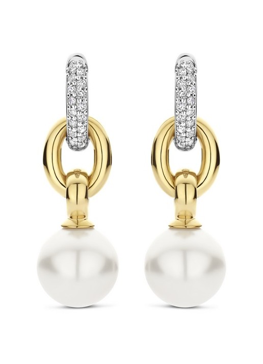 TI SENTO - Milano Oorringen met parel 78016YP - detail 2 goud