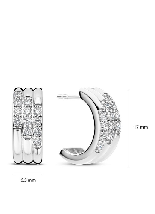 TI SENTO - Milano Oorringen van zilver 78053ZI - detail 4 zilver