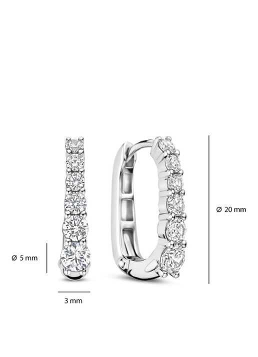 TI SENTO - Milano Oorringen van zilver 78075ZI - detail 3 zilver