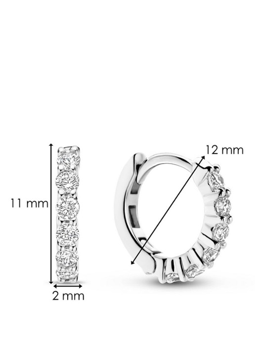 TI SENTO - Milano Oorringen van zilver 7956ZI - detail 3 zilver