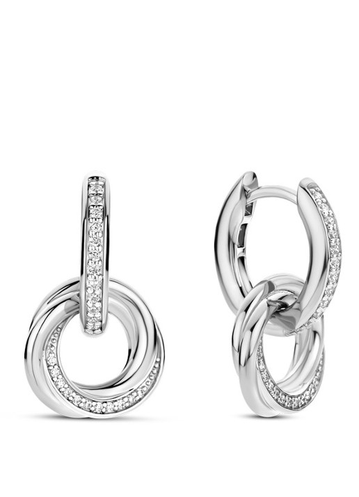 TI SENTO - Milano Oorringen van zilver 7977ZI - detail zilver
