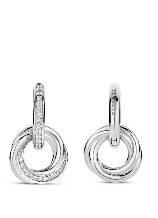 TI SENTO - Milano Oorringen van zilver 7977ZI - detail 2 zilver