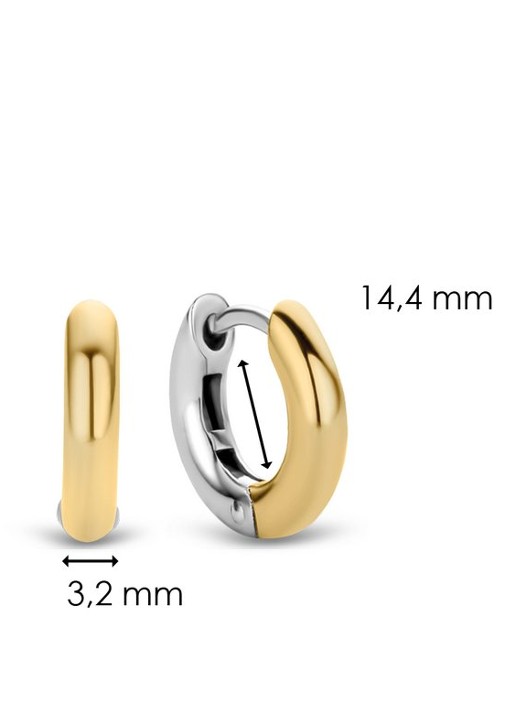 TI SENTO - Milano Oorringen verguld 7210SY - detail 3 goud