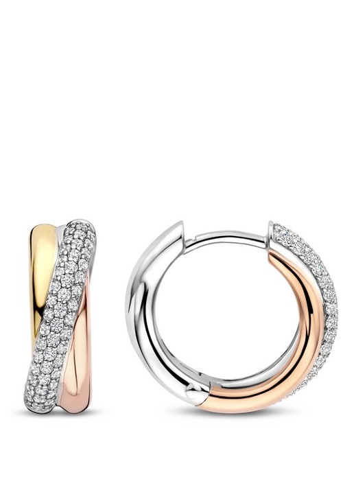 TI SENTO - Milano Oorringen verguld 78012ZT - detail 2 goud