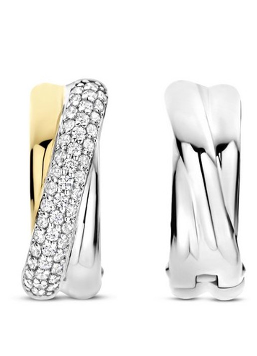 TI SENTO - Milano  Oorringen verguld 78012ZY - detail 2 zilver