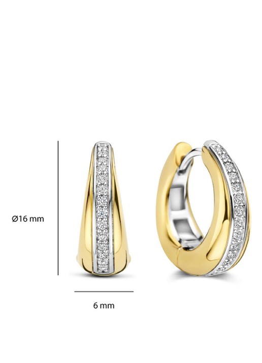 TI SENTO - Milano Oorringen verguld 78049ZY - detail 5 goud