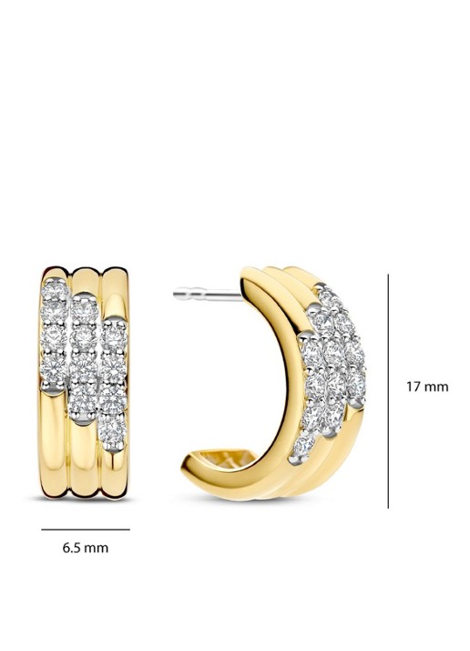 TI SENTO - Milano Oorringen verguld 78053ZY - detail 3 goud