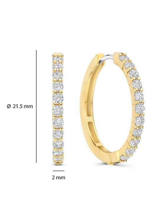 TI SENTO - Milano Oorringen verguld 78077ZY - detail 4 goud