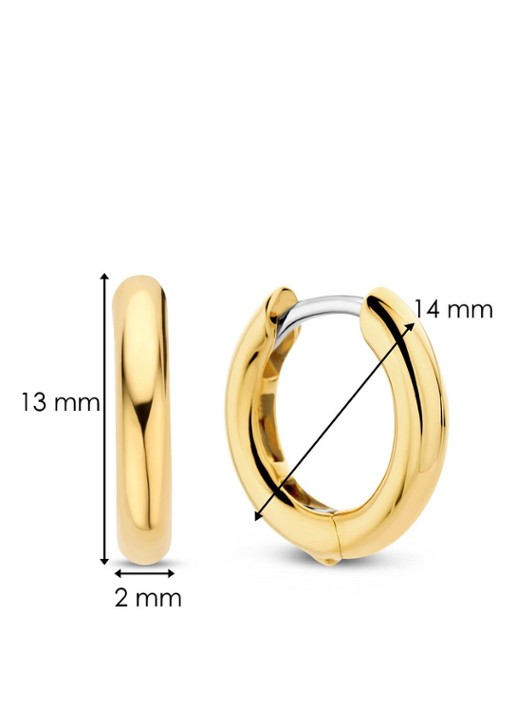 TI SENTO - Milano Oorringen verguld 7812YS - detail 3 goud