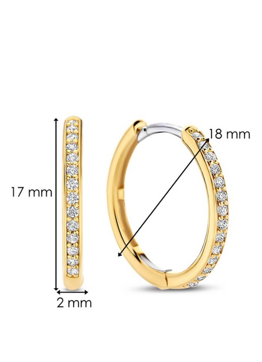 TI SENTO - Milano Oorringen verguld 7959ZY - detail 3 goud