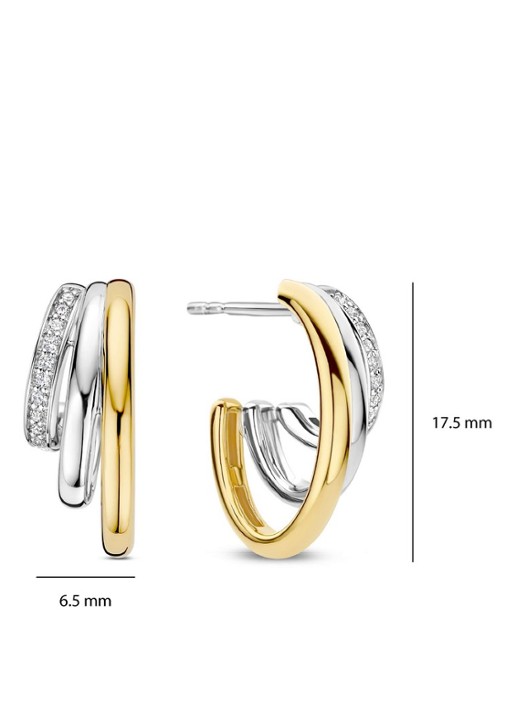 TI SENTO - Milano Oorstekers verguld 78068ZY - detail 2 goud