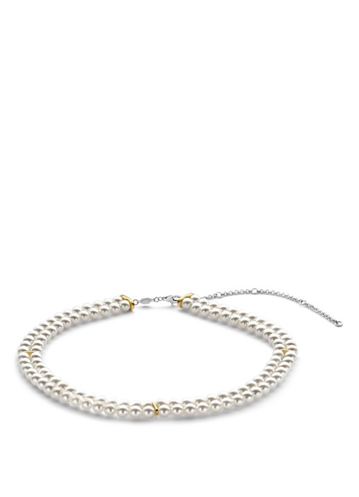 TI SENTO - Milano Parelketting 34098YP - detail parelmoer