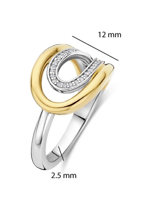 TI SENTO - Milano Ring 12408ZY - detail 5 goud