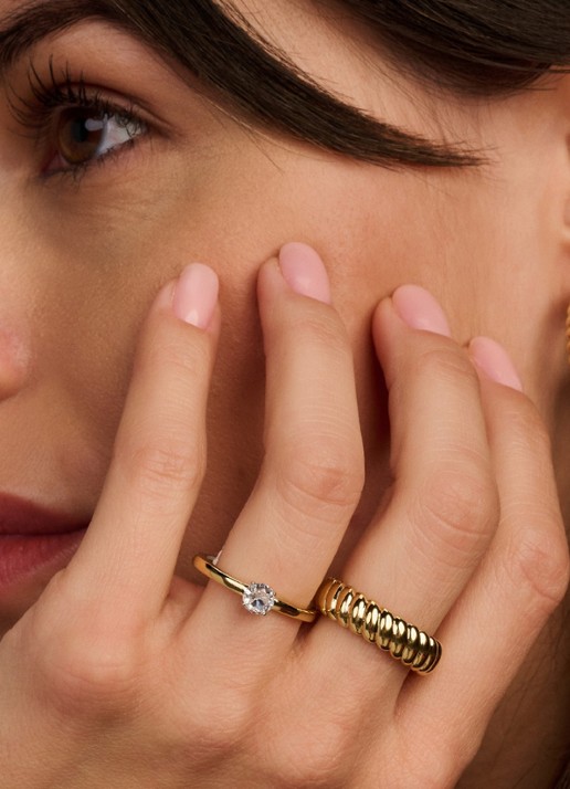 TI SENTO - Milano Ring 12424SY - voorkant 2 goud