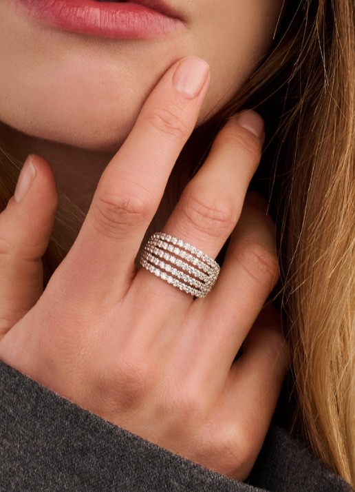 TI SENTO - Milano Ring 12425ZI - voorkant 2 zilver