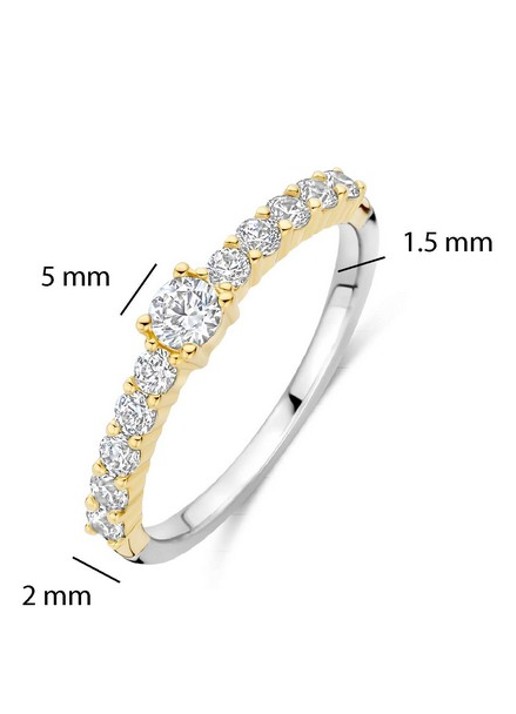TI SENTO - Milano Ring 12429ZY - detail 5 goud
