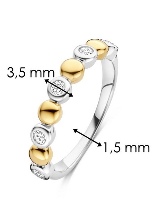 TI SENTO - Milano Ring met zirkonia 12365ZY - detail 3 zilver