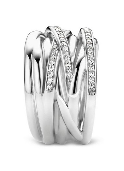 TI SENTO - Milano Ring van zilver 12067ZI - detail 4 zilver