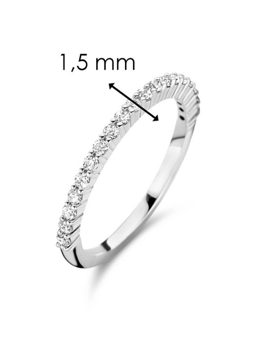 TI SENTO - Milano Ring van zilver 12268ZI - detail 2 zilver