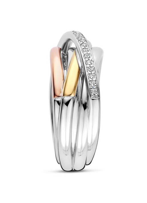 TI SENTO - Milano Ring van zilver 12318ZT - detail zilver