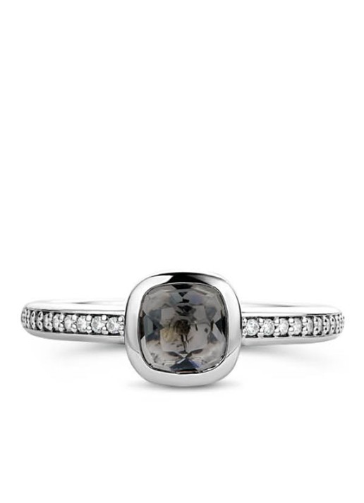 TI SENTO - Milano Ring van zilver met kristal 12176GB - detail 3 zilver