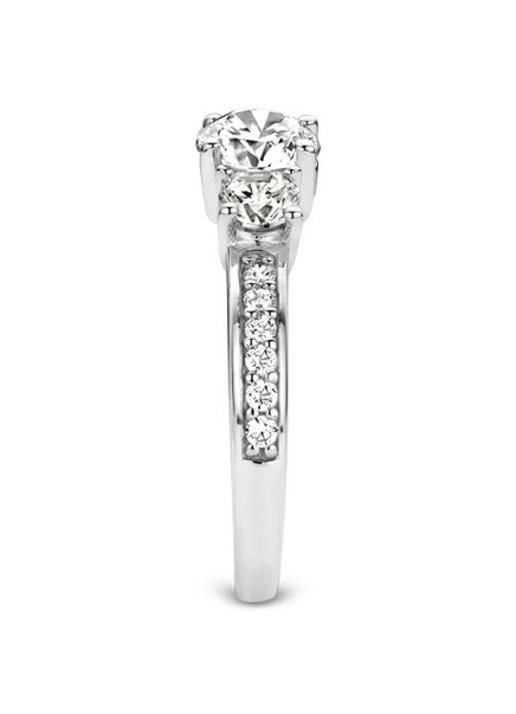 TI SENTO - Milano Ring van zilver met zirkonia 12044ZI - detail 2 zilver