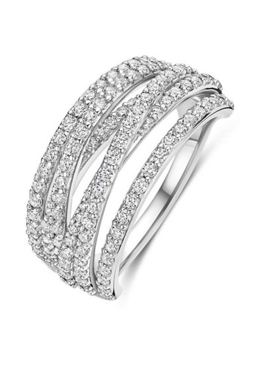 TI SENTO - Milano Ring van zilver met zirkonia 12430ZI