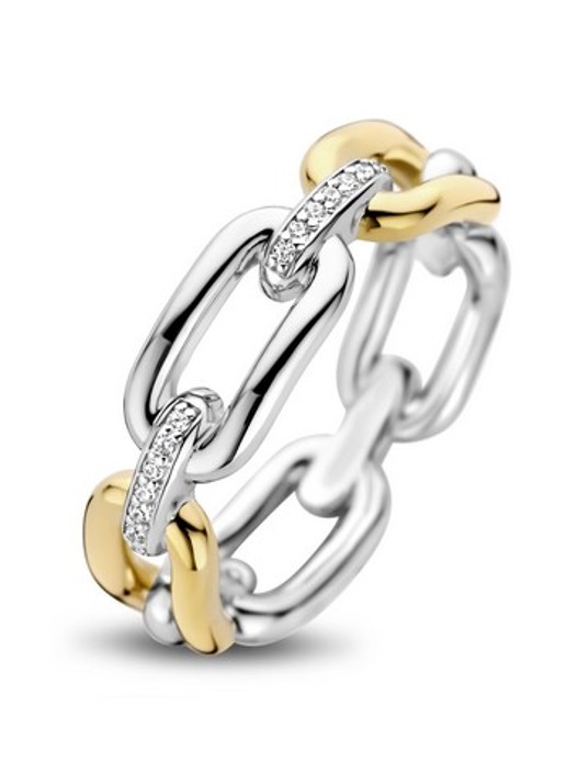TI SENTO - Milano Ring verguld 12205YS - voorkant goud