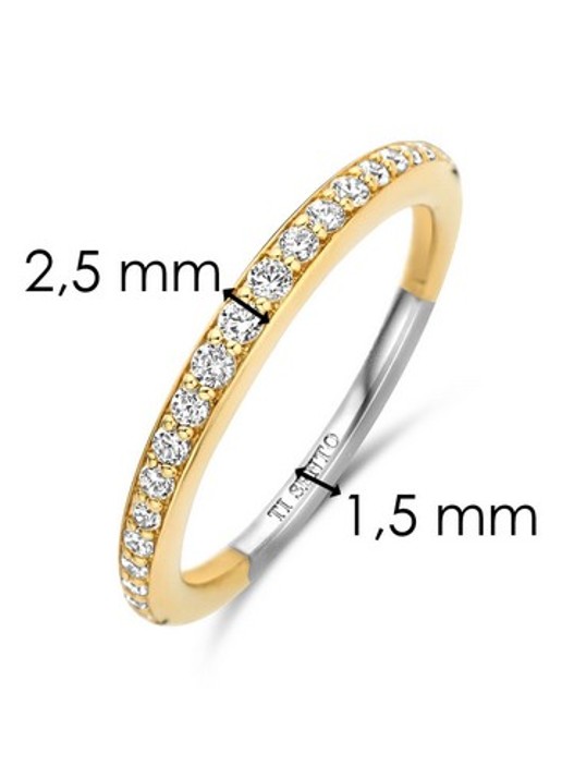 TI SENTO - Milano Ring verguld 12317ZY - detail 2 goud