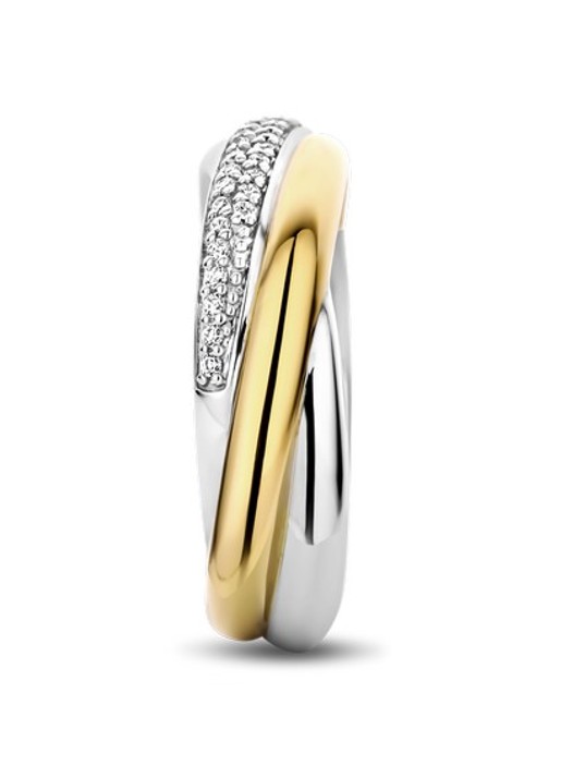 TI SENTO - Milano Ring verguld 12343ZY - detail 8 zilver