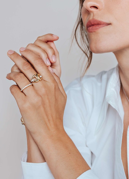 TI SENTO - Milano Ring verguld 12382ZY - voorkant 5 goud