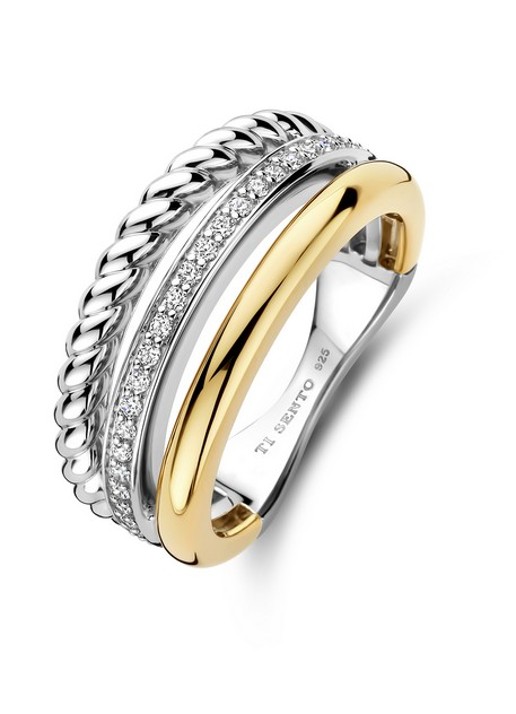 TI SENTO - Milano Ring verguld 12385ZY
