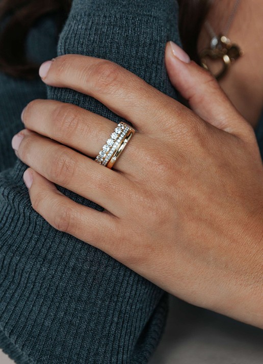 TI SENTO - Milano Ring verguld 12397ZY - voorkant 5 goud