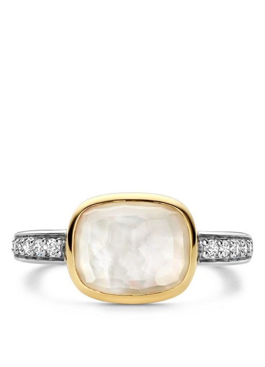 TI SENTO - Milano Ring verguld 12398MW - detail 2 goud